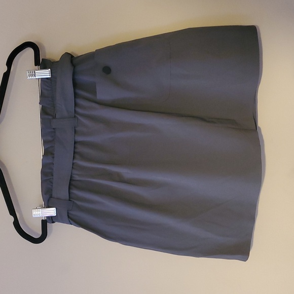Athleta Arbor Olive Skyline Skort Women Paper bag Waist Belt Skirt Green Size 12 - Picture 4 of 11